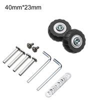 2Pcs Universal Travel Luggage Wheels With Screw Durable Replace Wheels DIY Caster Wheel Repair Kit Suitcase Parts Axles 10Sizes