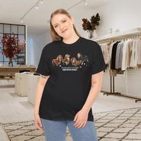 Doxie Shirt Cute Dachshund Dog Lover Gift Graphic Black T-shirt Size 2XL 4XL