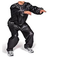 Unisex PVC Sauna Suit for Weight Loss, Fitness & Fat Burning 3XL juoda