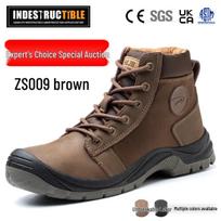 Fashionable Cowhide Safety Martin Boots - Anti-smash, Puncture & Slip-resistant, Wear-resistant.