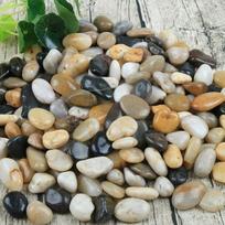 Colorful Pebble Stones for Fish Tanks, Landscaping, and Flower Pots - Natural, Smooth & Small