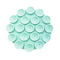 StickyPop Phone Holder Blue Silicone Suction Cup Round Strong Grip for Selfies and Smooth Surfaces