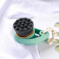 Bamboo Charcoal Facial Cleansing Brush - Manual Face Washer & Makeup Remover Bare Brush