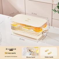 High-Capacity Cold Brew and Juice Dispenser with Faucet for Refrigeration