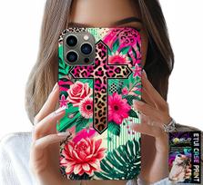 Etui Do Iphone 11 Pro - Krzyż, Róża Chrześcijaństwo Jezus Plecki