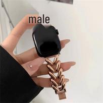 Apple S1098765 Smart Watch Alloy Chain Wristband 38/40/41MM rožinio aukso spalvos