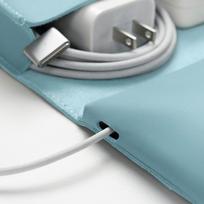 Travel Cable Organizer Personalized Leather Tech Organizer Tech Accessories Digital Accessory Bags blue mėlyna