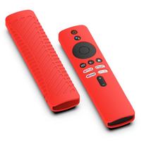 Silikoninis apsauginis dėklas, skirtas Xiaomi TV Stick 4K ir MiBox 2 kartos nuotolinio valdymo pulteliui - Apsaugantis nuo dulkių ir kritimo. 165MM*40MM*16.5MM raudona