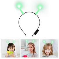 Apparel Glowing Alien Headband Hair Toppers Women Clothing Man Halloween Costumes for Kids 18.00X15.00X1.60CM