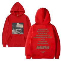 Hot Singer Eminem 8 mile Double Sided print Hoodie 2024 Men Women Casual Fleece Long sleeve Sweatshirt Unisex vintage pullovers S
