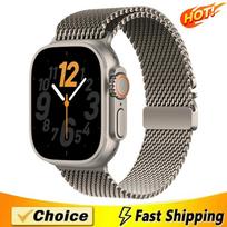 100% Pure Titanium Milanese Strap for Apple Watch Ultra 3 2 Band 49mm 45mm 46mm 44mm Bracelet IWatch Series 11 10 9 8 7 SE Ultra 3 2 1 49mm