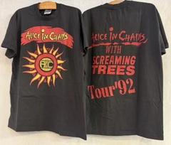 Vintage ALICE IN CHAINS SCREAMING TREES 1992 Tour Concert T-Shirt 2XL