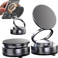 2026 New Vacuum Magnetic Car Phone Holder - 360° Rotatable Suction Cup Mount with Strong Magnet Compatible with MagSafe & All juoda