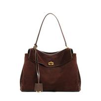 Luxury Rodeo Women's Leather Genuine Suede Brown Totes Buckle Gold Shoulder Bags Fashion Feminine Bags