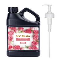 Versatile Curing Pump Bottle UV Resin Multifunctional Clear UV Curing Resin 500g with Pump for Detailed Craft Bonding