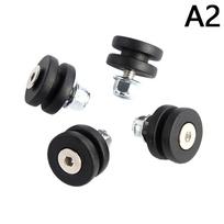 4Pcs Universal Motorcycle Rear Luggage Case Tail Top Box Helmet Trunk Bracket Base Plate Bushing Pad Buckle Plastics Spacers A2