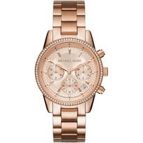 Michael Kors MK6357 Ritz Chronograph Moteriškas laikrodis 37mm ryškiai rožinė
