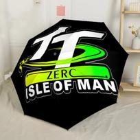 Tt Isle Of Man Race logotipas Automatinis skėtis Kompaktiškas 8 šonkaulių dizainas Lengvas Naudojimui visais metų laikais Lauko aksesuaras Stilinga dovana moterims