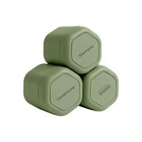 3Pcs Empty Sample Jars Travel Containers with Lids Leak Proof Cosmetic Containers Cases Magnetic Makeup Accessories žalia