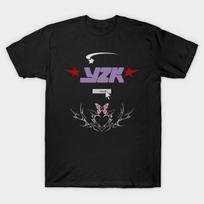Men Black Print T-shirt Y2K No-Cut Transfer Paper Print Cotton Tshirt S juoda
