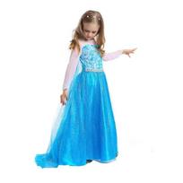 Elsa Frozen Dress and Accessories Set, Blue, 3-4 Years, 110cm, Halloween Cosplay Costume 140 CM