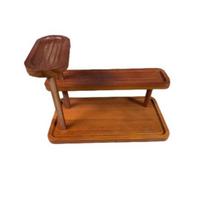 Desktop Display Stand Solid Wood Rack Stable Structure Versatile Organizer Simple Style Office Storage Bracket 1pc