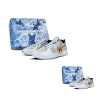 Nike Ja 2 Cushioning Slip Resistant Abrasion Resistant Low top Basketball Shoes Men's White Gold FZ1516-001(Team188-S-BOX) 40