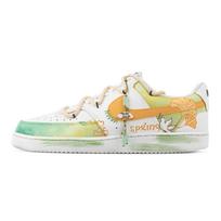 Nike Court Vision 1 Youthful Vigor Abrasion Resistant Low top Skateboard Shoes Men's Yellow White DH2987-101(Team529-) 40
