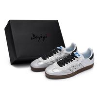Adidas Originals SAMBA OG German Army Trainers Unisex Low Top White/Black B75806(Team80-S-BOX) 37⅓
