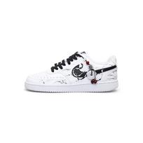 Nike Court Vision 1 Slip Resistant Abrasion Resistant Low top Skateboard Shoes Men's Black White DH2987-101(Team303-) 40