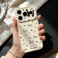 Adorable Puppy iPhone 15/16/17 Pro Max Drop-Proof Case for Women iPhone 11