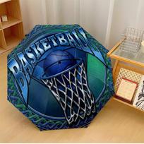 Basketball Hoop Emblem Printed umbrella windproof folding umbrella portable sun and rain umbrella suitable for gifting
