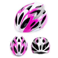 Adjustable Children Bike Helmet Comfort Lining MTB Helmet Unisex Road Bicycle Safety Hat Cap  Kids rožinė/balta