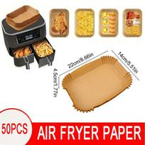 50/100pcs Air Fryer Baking Paper Non-Stick Airfryer Baking Papers Round Air-Fryer Paper Liners Paper Kitchen Accessories