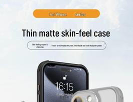 Compatible with iPhone 16 Pro/15 Pro/14 Pro/13 Pro Cooling Skin-Feel Magnetic Clear Case for iPhone 12 Pro Max iPhone 13 Pro