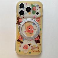 Cute Star Character Stand Case for iPhone 15 Pro/16 Pro Max iPhone 17 Pro