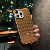 Rimowa Aliuminio-Magnio Lydinio Telefono Dėklas iPhone 17: Aukščiausios klasės, paprastas, apsauginis, skirtas Apple 16 Pro Max. iPhone 15 auksas