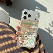 Flowing Sand Mahjong Phone Case: Compatible with iPhone 14/13/12 Pro Max, Drop-Proof Protection Cover. 15Pro