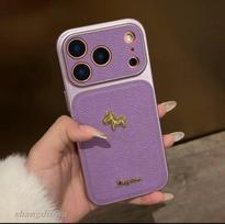 Retro Leather Texture Horse Design iPhone 13/14/15/16/17ProMax Case Apple 13 Pro