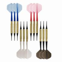 Knight 16g Soft Tip Electronic Darts Set - Includes Soft Darts Needles for Bar Games 4BA Heart Tassel Wing Darts - Green