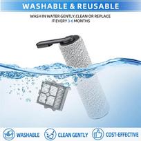 Promotion!For Tineco Steam 2.0/Steam2.0 Pro Max Floor Scrubber Accessories Roller Brush Filter  Replacement Kit Brush