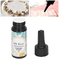 Transparent UV Resin Glue Crystal Clear High Viscosity UV Crystal Resin Viscous Ultraviolet Curing UV Epoxy Resin DIY Hand Made S