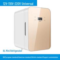 8L Portable Car and Dorm Fridge - Cooling & Warming for Cosmetics and Essentials UK Plug