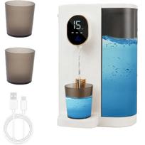 Mouthwash Dispenser for Bathroom,20.3Oz Automatic Mouth Wash Dispenser for Kids and Adult with Magnetic Cups,4 Dispensing Level,Wall Mounted Electric W
