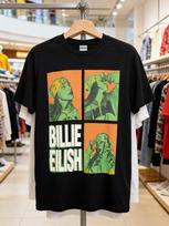 Billie Eilish Bandana Portrait Printed Casual Fashion Summer Tshirt for Unisex Loose Oversized Retro Cotton Unisexs  Tshirt 2026 2XL