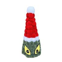 Adorable Christmas Tree Decorative Tray With Plush Pom Poms For Festive Display