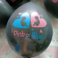 36-Inch Double Color Gender Reveal Balloons Set for Boy or Girl Birthday Party Decorations
