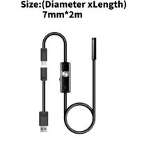 Usb Pipe Inspection Camera With Waterproof And Led Lighting For Auto Repair And Home Maintenance 7mm*2m