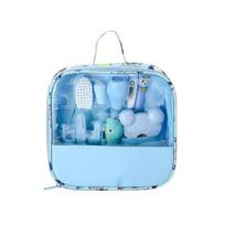 13Pcs/Set Nasal Aspirator Baby Care Kit Hair Wash Brush Baby Grooming Kit  Parent Essentials mėlyna