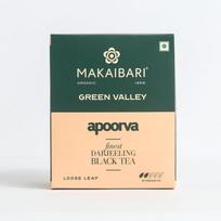 MAKAIBARI Green Valley Apoorva Finest Darjeeling Black Loose Leaf Tea 250 Gm Single Estate Muscatel 125 Cups Pack of 1
